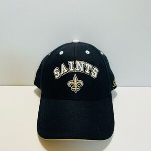 Black Saints Cap with Gold Logo